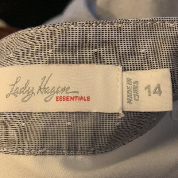 Lady Hagan Tennis Golf Skort Skirt Shorts Black White Dot Women’s Sz 14 - Picture 9 of 10